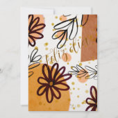 Tarjeta con flores  招待状 (正面)