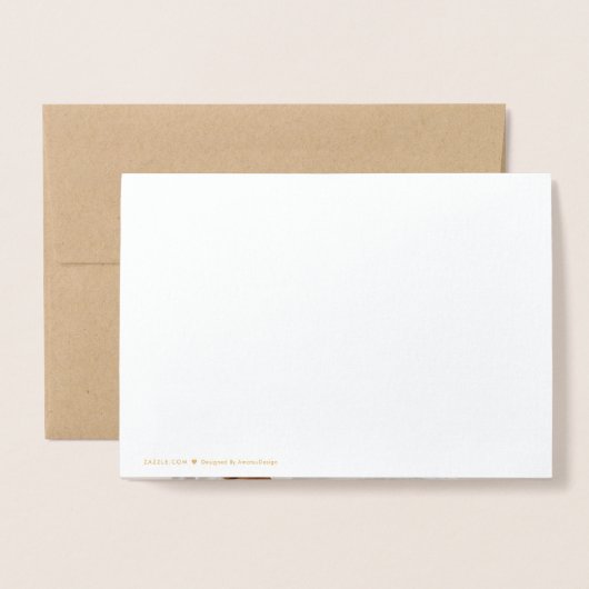 Tarjeta Con Relieve Metalizado Modern Save the Dat 箔カード (裏面封筒付き)