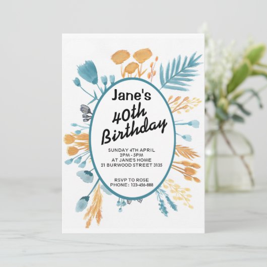 Tarjeta cumpleaños con diseño original 招待状 (スタンド正面)