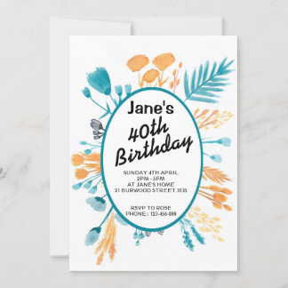 Tarjeta cumpleaños con diseño original 招待状