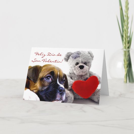 Tarjeta deサンValentinの詐欺のcachorrosのボクサー シーズンカード (正面)