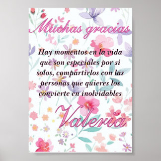 Tarjeta de agradecimiento ポスター