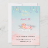 Tarjeta De Agradecimiento Baby Shower サンキューカード (正面)