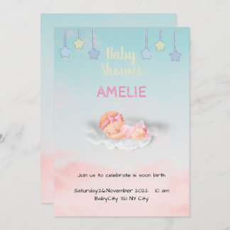 Tarjeta De Agradecimiento Baby Shower サンキューカード