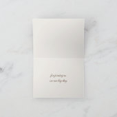 Tarjeta de Agradecimiento Boda Caligrafía y Foto  サンキューカード (内部)