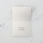 Tarjeta de Agradecimiento Boda Caligrafía y Foto  サンキューカード (内部)