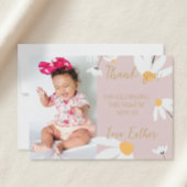 Tarjeta De Agradecimiento Boho Daisy Thank You,  T サンキューカード