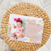 Tarjeta De Agradecimiento Boho Daisy Thank You,  T サンキューカード