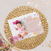 Tarjeta De Agradecimiento Boho Daisy Thank You,  T サンキューカード