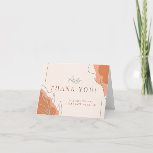 Tarjeta De Agradecimiento Boho Thank you card サンキューカード (正面)