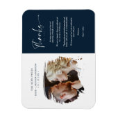 Tarjeta De Agradecimiento Brusstoke写真モダン（Tarjeta D マグネット (縦)