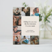 Tarjeta de agradecimiento Collage Valentines Day サンキューカード (スタンド正面)