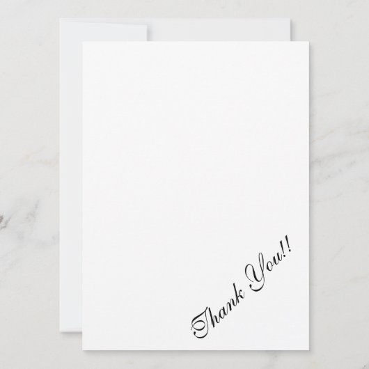 Tarjeta de agradecimiento con Gorila 招待状 (裏面)