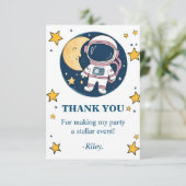 Tarjeta De Agradecimiento Cumpleaños Astronauta  サンキューカード (スタンド正面)