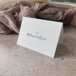 Tarjeta de Agradecimiento de Boda Española サンキューカード<br><div class="desc">Esta tarjeta de agradecimiento de boda española es perfecta para una boda moderna. El diseño,  sencillo y elegante,  presenta una tipografía clásica y linda en blanco y negro.</div>