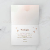 Tarjeta de agradecimiento plegada サンキューカード (内部)