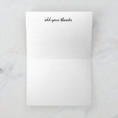Tarjeta de agradecimiento plegada サンキューカード (内部)