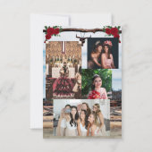 Tarjeta de agradecimiento Rancho con 4 fotos サンキューカード (裏面)