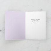 Tarjeta de Ánimo Azul Acuarela Floral カード (内部)