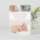 Tarjeta de anuncio nacimiento 案内状 (スタンド正面)