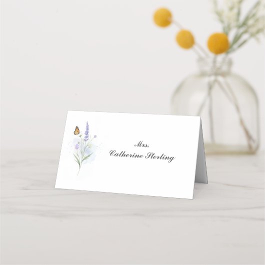 Tarjeta De Asiento Modern Luxury Escort Card プレイスカード (正面)