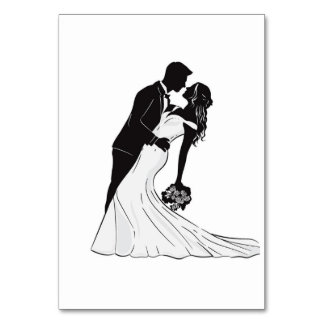 Tarjeta de asiento wedding kiss テーブルナンバー