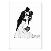 Tarjeta de asiento wedding kiss テーブルナンバー (裏面)