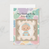 tarjeta de baby shower 招待状 (正面/裏面)