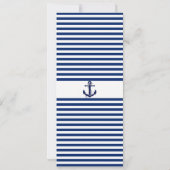 Tarjeta de Bautizo Nautico Ancla azul gris 招待状 (裏面)