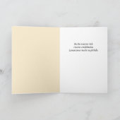 Tarjeta de Condolencias – Elegante Flor Beige カード (内部)