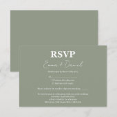 Tarjeta de confirmación 出欠カード (正面/裏面)