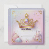Tarjeta de Cumpleaños Princess (裏面)