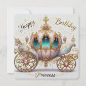 Tarjeta de Cumpleaños Princess (正面)