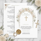 Tarjeta de Detalles de Boda Catolica  エンクロージャーカード