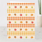 Tarjeta de felicitación de cumpleaños en otoño, サンキューカード (裏面)
