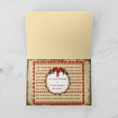 Tarjeta de felicitación Navidad  estilo scrap シーズンカード (内部)