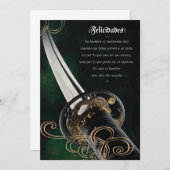 Tarjeta de Felicitación para el Día de los Padres 招待状 (正面/裏面)