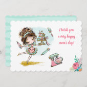 Tarjeta de Felicitación para mamá 招待状 (正面/裏面)