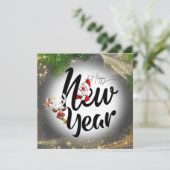 Tarjeta de felicitación plana para año nuevo カード (スタンド正面)