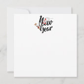 Tarjeta de felicitación plana para año nuevo カード (裏面)