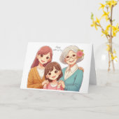 Tarjeta de felicitación plegada カード (黄色い花)