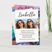Tarjeta de felicitación plegada カード (裏面)