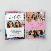 Tarjeta de felicitación plegada カード (内部)