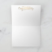 Tarjeta de felicitación plegada con enhorabuena カード (内部)