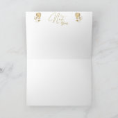 Tarjeta de felicitación plegada con feliz año カード (内部)