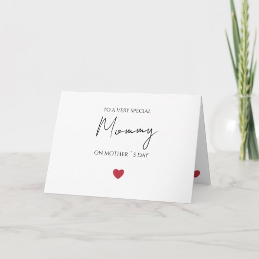 Tarjeta de felicitación plegada muther day カード (正面)