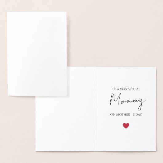 Tarjeta de felicitación plegada muther day 箔カード (ディスプレー)