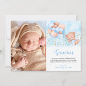 Tarjeta de Gracias写真バプテスマサンキューカード サンキューカード (正面)