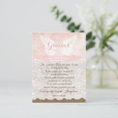 Tarjeta de Gracias con oracion para Bautismo ポストカード (スタンド正面)