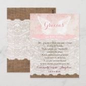 Tarjeta de Gracias con oracion para Bautismo ポストカード (正面/裏面)